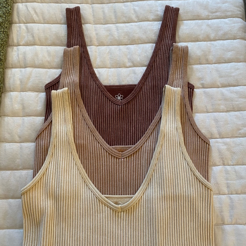 3 PACK RIBBED BODYSUITS